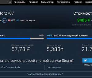 Аккаунт steam 54 ур, 282 игры, без блокировок.