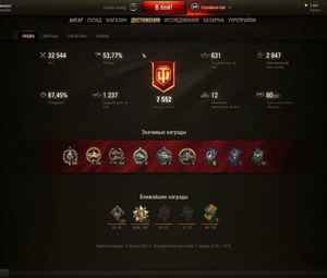 Продам аккаунт Wot(32к+ боёв, 54%, Type59 с 3 звёздами)