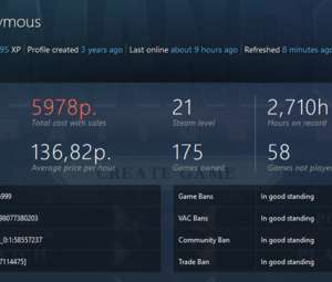 Steam аккаунт, 160 игр, 21-ый уровень